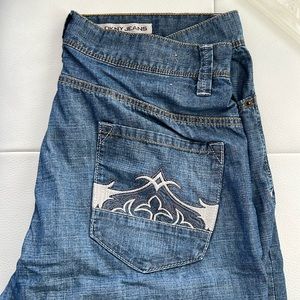 DKNY Vintage Distressed denim jeans 34x32 EUC